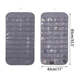 Double-sided 80-pocket Jewelry Storage Bag Non-woven Fabric Rack