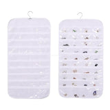Double-sided 80-pocket Jewelry Storage Bag Non-woven Fabric Rack