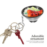 Rice Bowl Key Chain Decor Hanging Pendant Doll Accessory