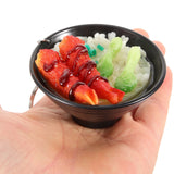 Rice Bowl Key Chain Decor Hanging Pendant Doll Accessory