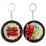 Rice Bowl Key Chain Decor Hanging Pendant Doll Accessory