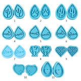 Silicone Pendant Keychain & Earrings Casting Mold