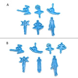 Dancing Girls Resin Pendant Molds for DIY Crafts