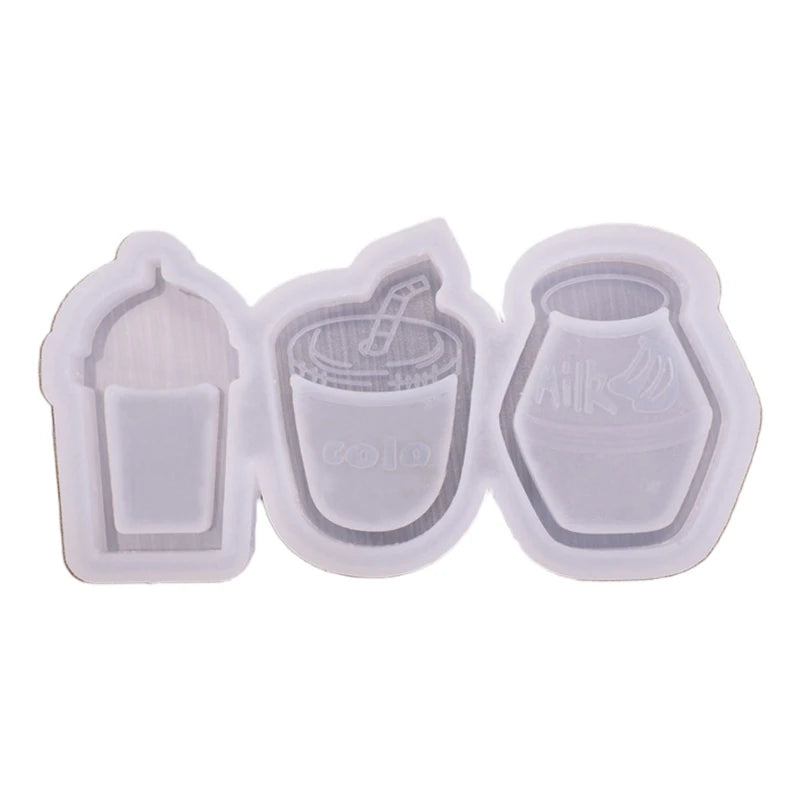 Silicone Mold for Milk Tea Cup Keychain DIY Crafts