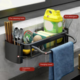 Hanging Storage Rack Shelf Dish Drainer Sponge Holder Sink Drain Rack Basket