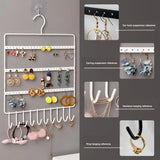 Wall Mounted Jewelry Storage Rack for Earrings and Necklaces