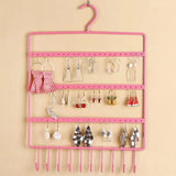 Wall Mounted Jewelry Storage Rack for Earrings and Necklaces