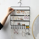 Wall Mounted Jewelry Storage Rack for Earrings and Necklaces