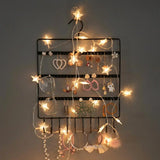 Wall Mounted Jewelry Storage Rack for Earrings and Necklaces
