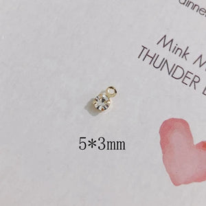 Double Hanging Glass Claw Drill DIY Earrings Bracelet Pendant