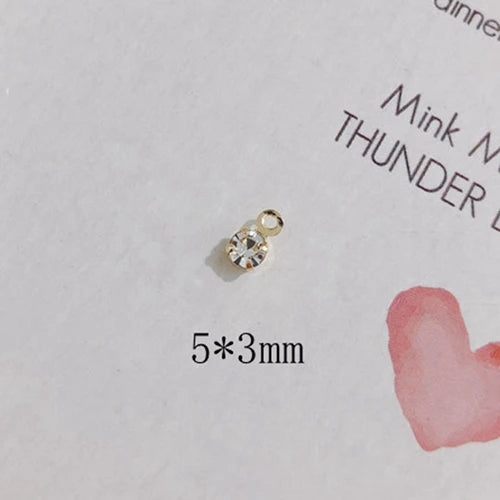 Double Hanging Glass Claw Drill DIY Earrings Bracelet Pendant