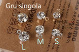 Double Hanging Glass Claw Drill DIY Earrings Bracelet Pendant