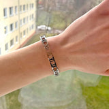 Roman Numeral Women Bracelet Stainless Steel Charm Bracelet Gift
