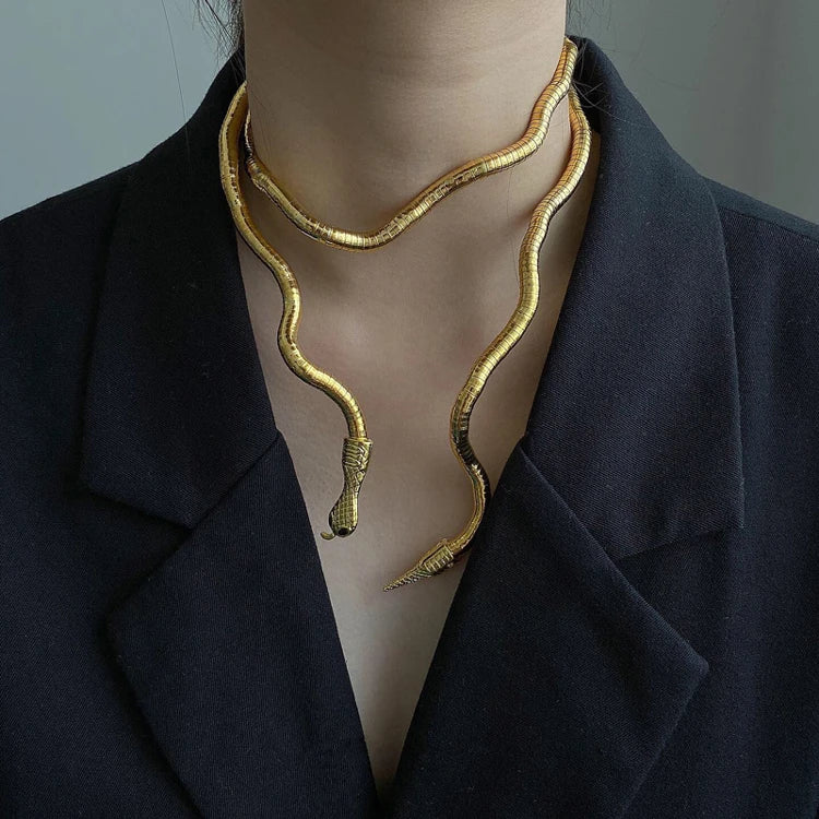 Hangzhi Dark Style Snake Women's Necklace Collar Jewelry