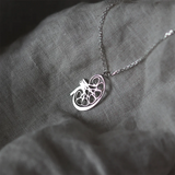 Kidney Medical Pendant Necklace Silver Plated Anatomy Organ Jewelry