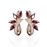 Mini Green Horse Zircon Stud Earrings Wedding Party Gothic Jewelry Crystal