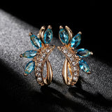 Mini Green Horse Zircon Stud Earrings Wedding Party Gothic Jewelry Crystal