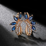 Mini Green Horse Zircon Stud Earrings Wedding Party Gothic Jewelry Crystal