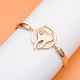 Dental Crystal Tooth Bangle Bracelet Dentist Jewelry