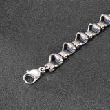 HaoYi Stainless Steel Boxing Gloves Bracelet Men Chain Bracelets Jewelry Gift