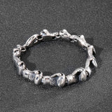 HaoYi Stainless Steel Boxing Gloves Bracelet Men Chain Bracelets Jewelry Gift