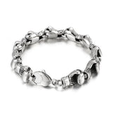 HaoYi Stainless Steel Boxing Gloves Bracelet Men Chain Bracelets Jewelry Gift