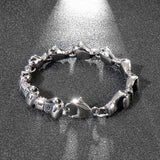 HaoYi Stainless Steel Boxing Gloves Bracelet Men Chain Bracelets Jewelry Gift