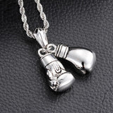 HaoYi Stainless Steel Boxing Gloves Pendant Necklace For Men