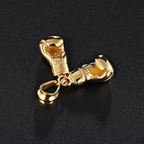 HaoYi Stainless Steel Boxing Gloves Pendant Necklace For Men
