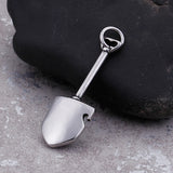 HaoYi Stainless Steel Shovel Pendant Necklace For Men Vintage Jewelry