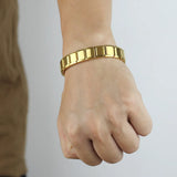 13mm Men's Stainless Steel Color Elastic Bracelet Bangle Boys Gift