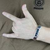13mm Men's Stainless Steel Color Elastic Bracelet Bangle Boys Gift