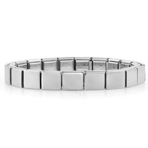 Detachable 9mm Square Stainless Steel 20 Links Bracelet Bangle