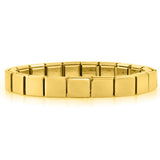 Detachable 9mm Square Stainless Steel 20 Links Bracelet Bangle