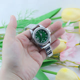CZ Watch Stainless Steel Bracelet Bangle for Party