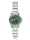 CZ Watch Stainless Steel Bracelet Bangle for Party