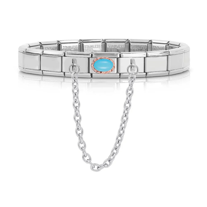 Romantic Ellipse Charm Stainless Steel Bracelet Bangle GDJ210
