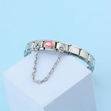 Romantic Ellipse Charm Stainless Steel Bracelet Bangle GDJ210