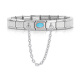 Romantic Ellipse Charm Stainless Steel Bracelet Bangle GDJ210