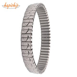 Western 9mm Heart Bracelet Bangle for Women Men