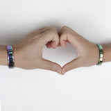 Colorful Stainless Steel Bracelet Bangle Wedding Gift G073