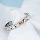 Romantic CZ Charm Bracelet Birthday Gift Bangle GDJ214