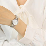 Women's Stainless Steel Rose Watch Bracelet Bangle Gift