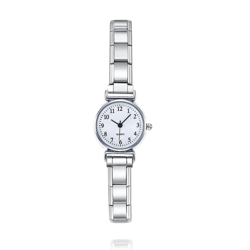 Women's Stainless Steel Rose Watch Bracelet Bangle Gift
