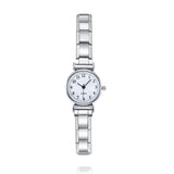 Women's Stainless Steel Rose Watch Bracelet Bangle Gift