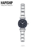 Women's Stainless Steel Rose Watch Bracelet Bangle Gift