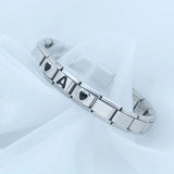 Sweet Heart 26 Letter Charm Links Bracelet Bangle Gift for Her Him