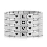 Sweet Heart 26 Letter Charm Links Bracelet Bangle Gift for Her Him