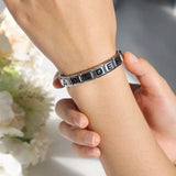 Sweet Heart 26 Letter Charm Links Bracelet Bangle Gift for Her Him