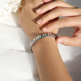 Sweet Heart 26 Letter Charm Links Bracelet Bangle Gift for Her Him